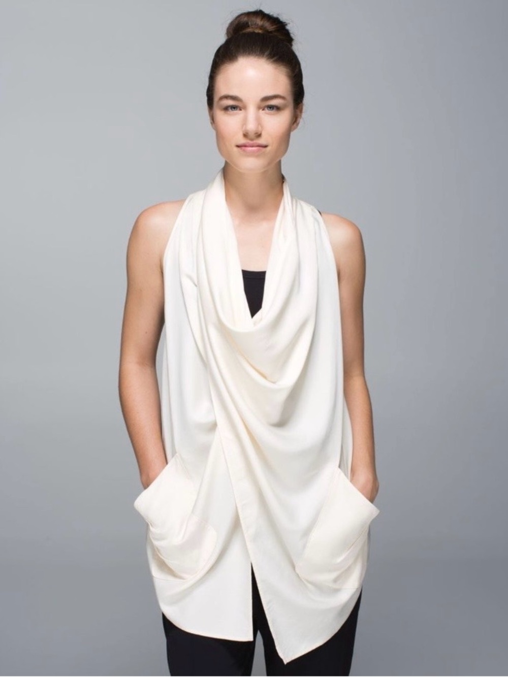 Lululemon Tranquility Sleeveless Multi Wear Wrap Angel Wing Vest Top
